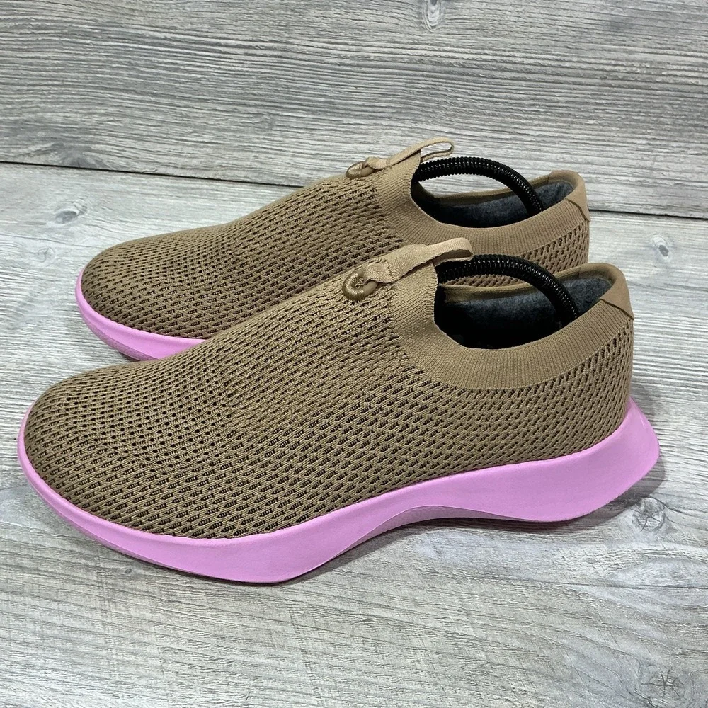 Allbirds TD Tree Dasher Relay Shoes Sneakers Walking Brown Pink Men's Size 10 US